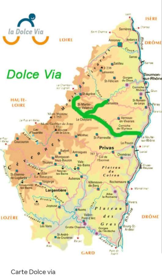 Gite Le Gravier En Haut De Villa Proche De La Dolce Via Arcens Luaran gambar